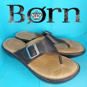 BOC Born Womens Size 9 Brown Leather Sandals